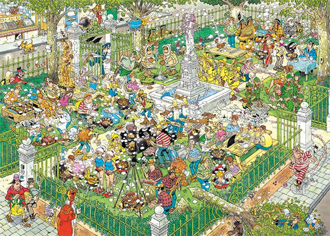Jumbo, Jan Van Haasteren - Food Festival, Jigsaw Puzzles for Adults, Puzzles, 2 x 1,000 Piece