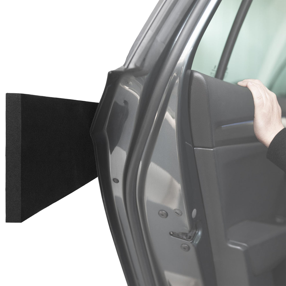 ECENCE 2x Garage Wall Protectors, Car Door Protection Garage Black Edge Protection Wall Bumpers Garage Protection, self-adhesive 11,81x3,94x0,59inch