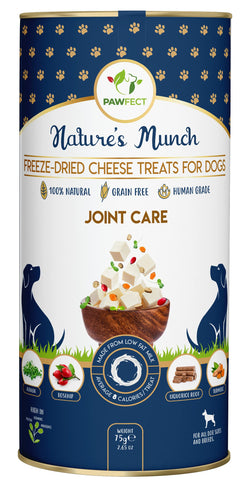 Pawfect Nature's Munch Freeze Dried Cheese Treat- Joint Mobility