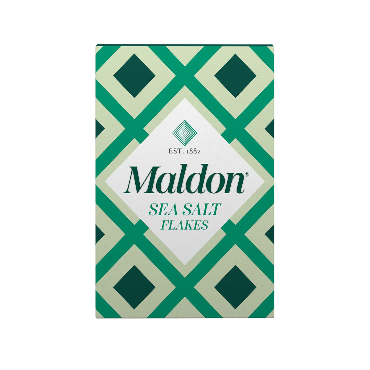 Maldon - Sea Salt Flakes, Unique Pyramid Shaped Salt Flakes, Perfect for a Wide Range of Dishes, Hand-Harvested for Four Generations, 250g Box