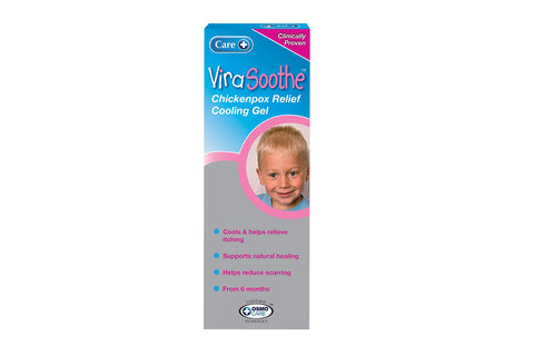 Care ViraSoothe Gel, Chickenpox Relief, Cools and Soothes Skin, Suitable 6+ Months Old, Supports Natural Healing, Helps Stop The Itch, Clinically Proven Effective Relief Against Symptoms, 75g Gel