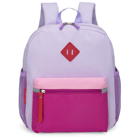 HawLander Preschool Backpack for Toddler Girls, Kids School Bag, Ages 3 to 7 years old, Mini, Purple