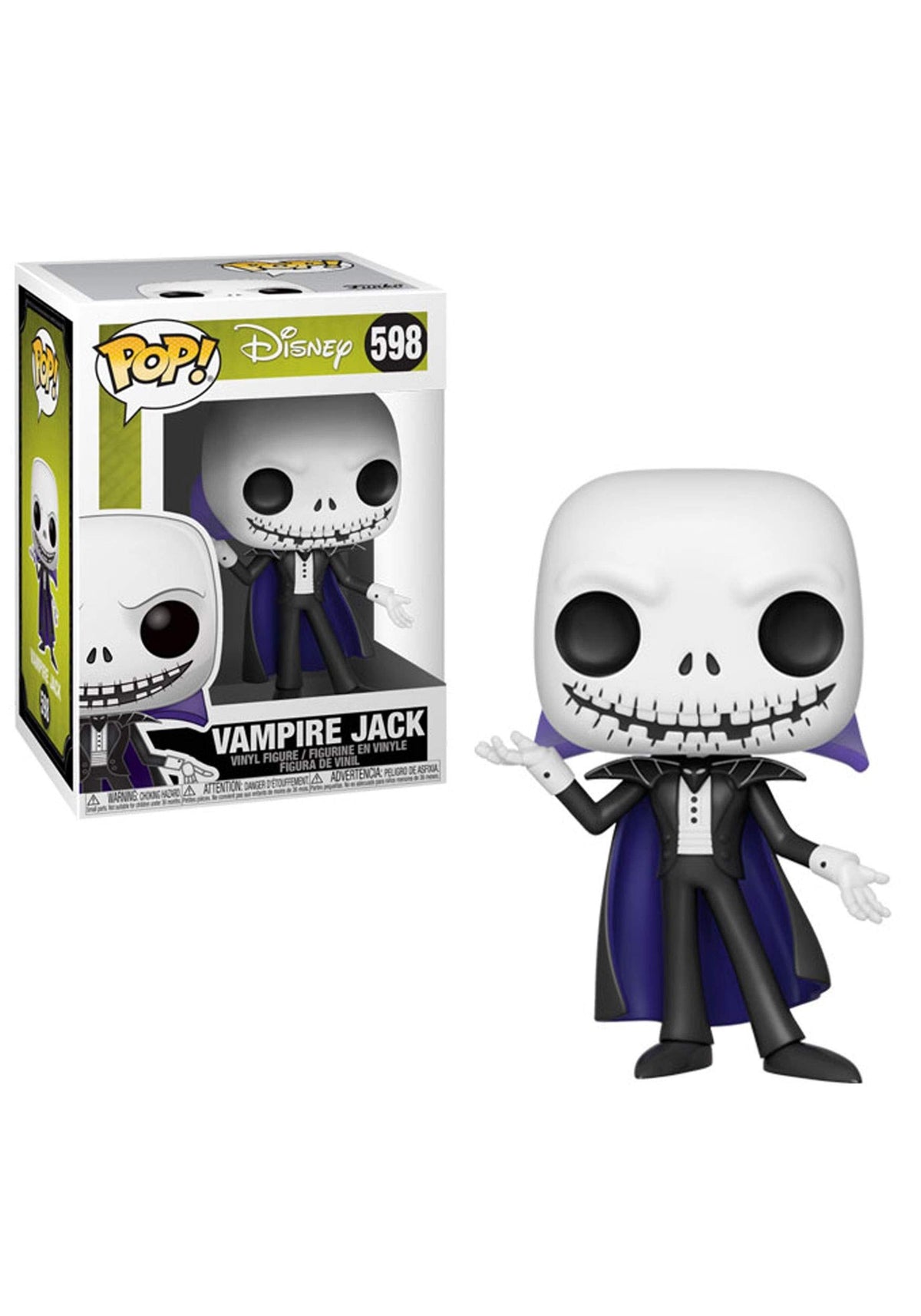Funko Pop! Disney: Nightmare Before Christmas - Vampire Jack, Multicolor, us one-Size