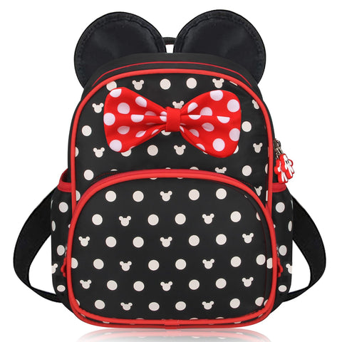 Voikukka Cute Small Backpacks for Toddler Girls Backpack Mini Mouse Backpacks Kids Bookbag Children Kindergarten Preschool Backpack for Girl Toddler Backpack