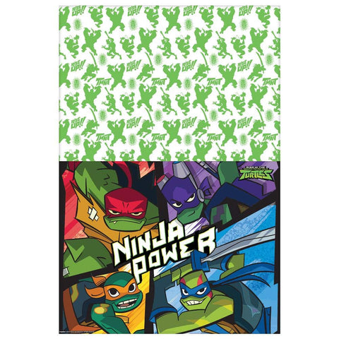 Rise of the Teenage Mutant Ninja Turtle Plastic Table Cover - 54" x 96" | Multicolor | 1 Pc.