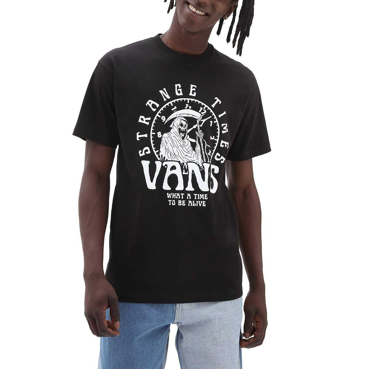 Vans Strange Times Men's Black T-Shirt Size Small