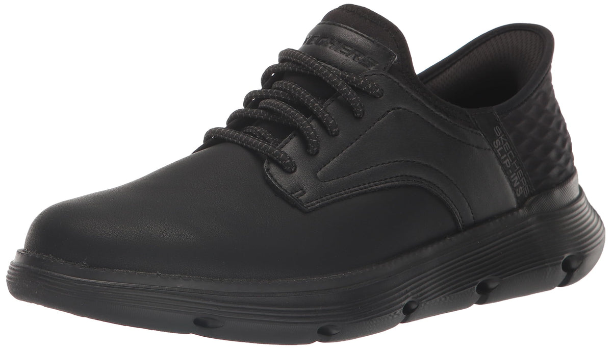 Skechers Men's Garza-Gervin Slip-in Moccasin, Black, 14 Wide