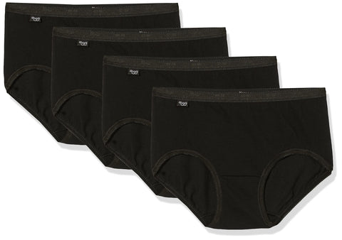 Sloggi Womens Pack Of 3 (+1 Free) Midi Briefs Black Size Us 8 - Fr 38