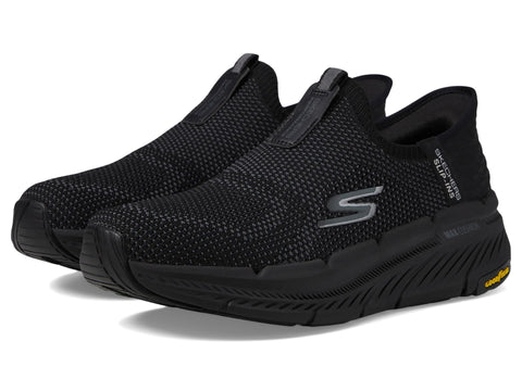SKECHERS Men's Max Cushioning Premier 2.0, Black/Black, 8.5 Wide