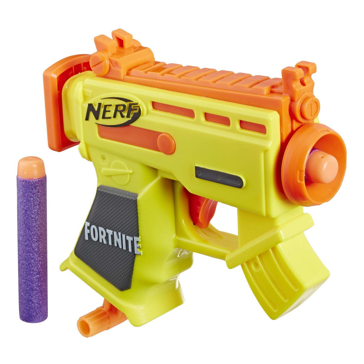 Fortnite Micro AR-L Nerf MicroShots Dart-Firing Toy Blaster and 2 Official Nerf Elite Darts for Kids, Teens, Adults