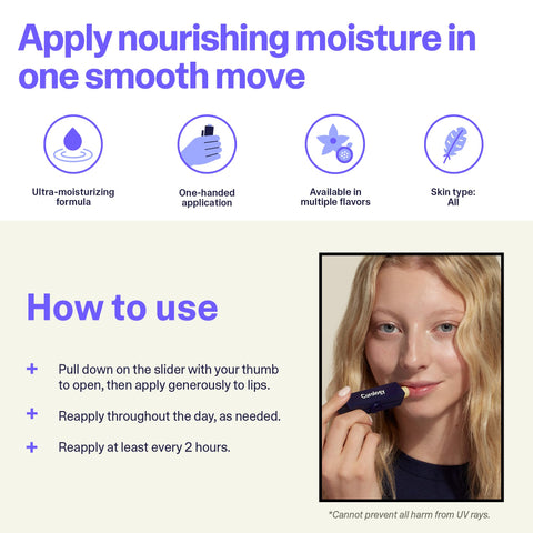 Curology Lip Balm Sunscreen SPF 30, Broad Spectrum Sun Care, Nourishing Hydration for Dry Chapped Lips, Fragrance Free