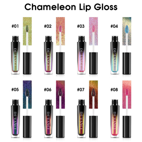 OYGCee Chameleon Liquid Lipstick Blue Green Purple Color,Shimmer Metallic Colourful Lip Gloss for Women Girls Lips Makeup Gift,Hydrating Waterproof and Long Lasting Lip Stick Shiny,Talc-Free, 5