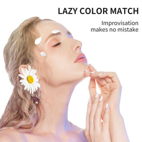 Eyeshadow Palette, 28 Color Eyeshadow Palette with Heart Shape 5 Makeup Brushes Matte Shimmer Highly Pigmented Vibrant Long Lasting Fine Powder Not Easy to Fade Eyeshadow Palette for Beginners