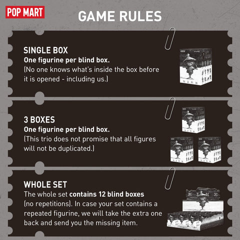 POP MART Hirono Mime Series Figures, Hirono Blind Box Figures, Random Design Action Figures Collectible Toys Home Decorations, Holiday Birthday Gifts for Girls and Boys, Single Box