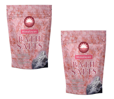 2 X 1KG PINK HIMALAYAN ROCK SALT | HERBAL BATH SLAT | ORGANIC | De-Stress BODY |Bath Natural