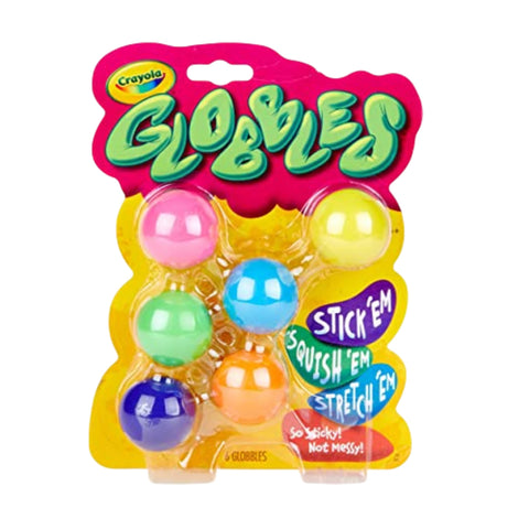 CRAYOLA GLOBBLES 6/PKG ASSRT COLR, Multi-Colour, One Size