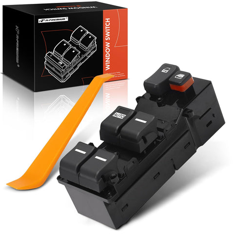 A-Premium Front Driver Side Master Power Window Switch Compatible with Honda Accord 2003-2004, Sedan, Fit LX Submodel Only, Replace# 35750SDAA02, 35754SDA305