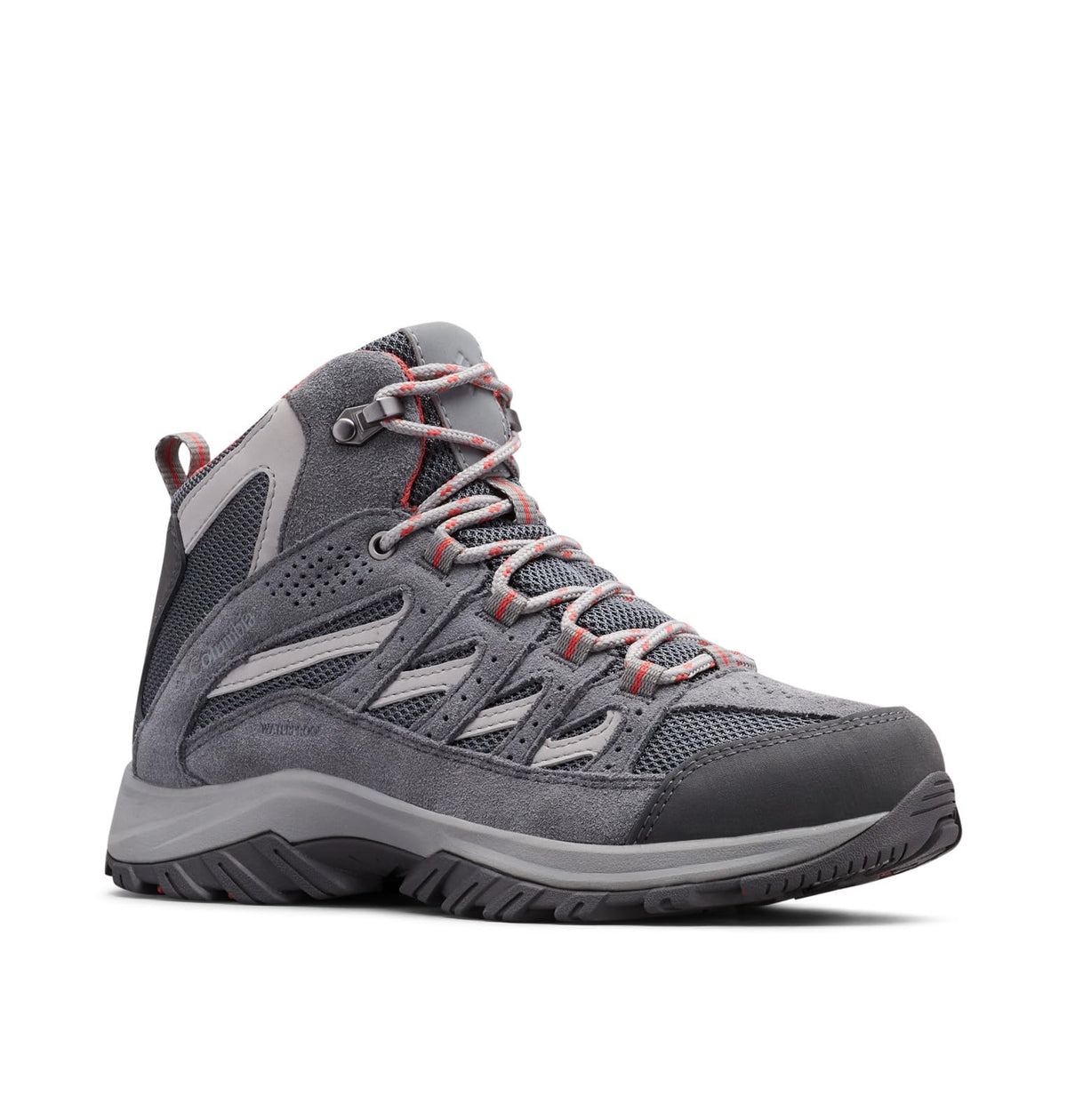 Columbia Women's Crestwood Mid Waterproof, 2024 Graphite/Daredevil, 7.5