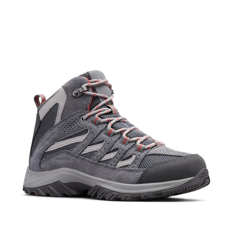 Columbia Women's Crestwood Mid Waterproof, 2024 Graphite/Daredevil, 7.5