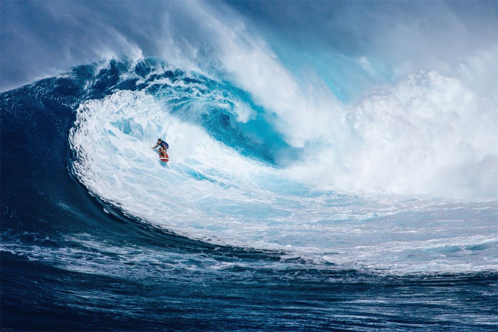 empireposter 747082 Big Wave Surfing - The Perfect Wave, Sport Photo Poster, Surfing Waves, Paper, Colourful 91.5 x 61 x 0.14 cm