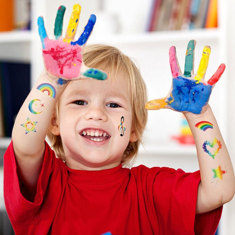 Rainbow Temporary Tattoos -10 Sheets (85PCS) Pride Day Rainbow Tattoo Stickers Birthday Rainbow Party Decorations Supplies Party Favors Decor for Kids Girls Boys Gifts Classroom School Prizes Reward