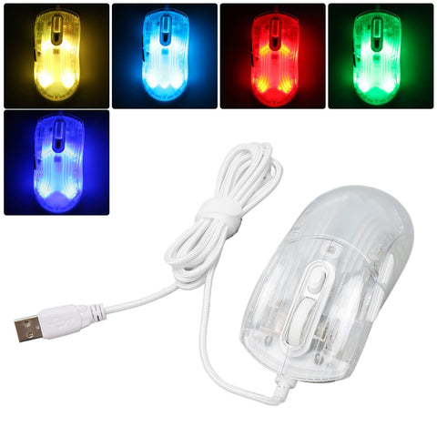 gernie Wired Transparent Mouse for Game USB OSX Playing Game, Gaming Mice, gerniem1fok478tv