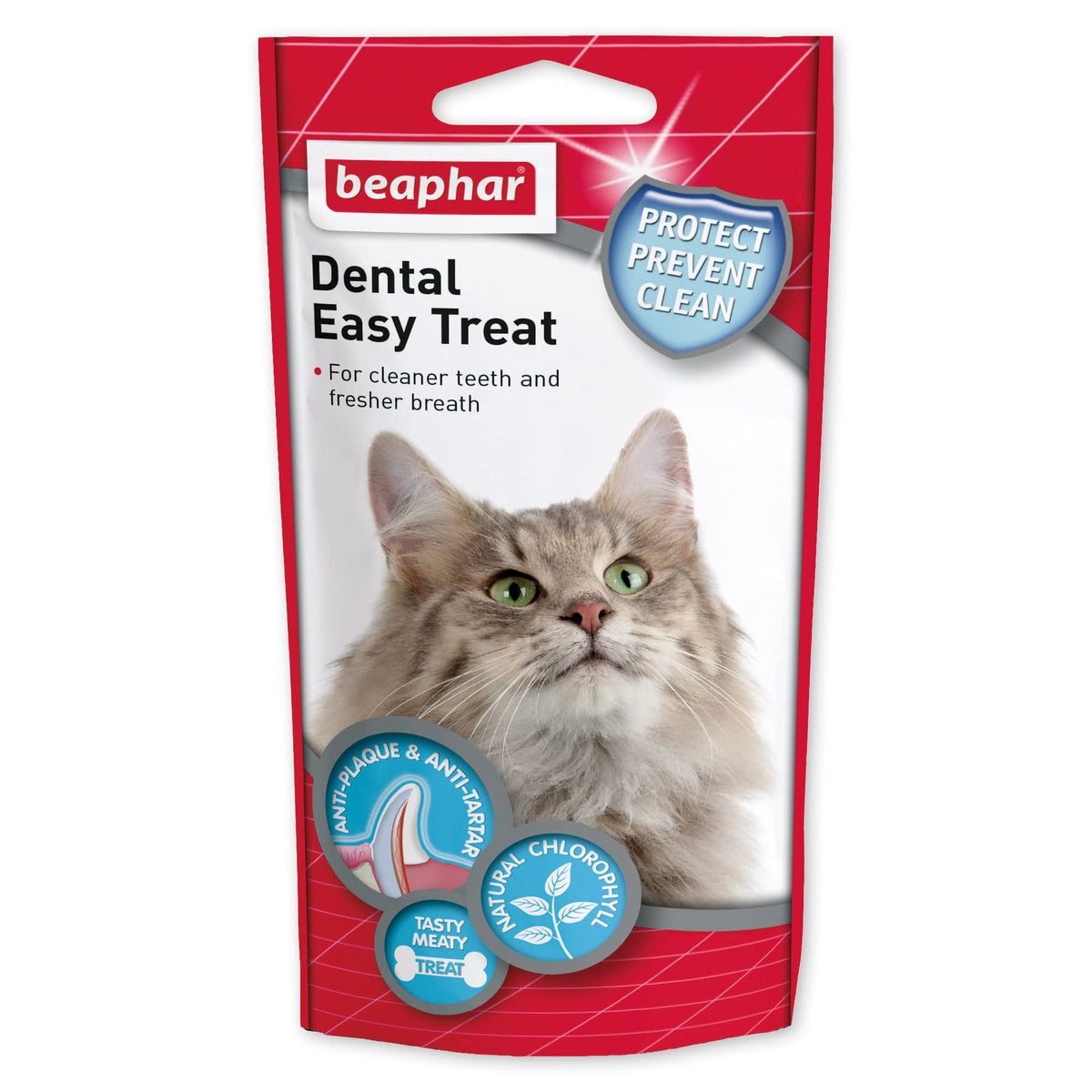 Beaphar | Dental Easy Treats | Tasty Dental Care For Cats | For Cleaner Teeth & Fresher Breath | 35g pack