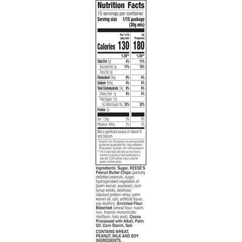 Betty Crocker REESE'S Brownie Mix With REESEÃƒÆ’Ã‚Â¢ÃƒÂ¢Ã¢â‚¬Å¡Ã‚Â¬ÃƒÂ¢Ã¢â‚¬Å¾Ã‚Â¢S Peanut Butter Chips, 16 oz