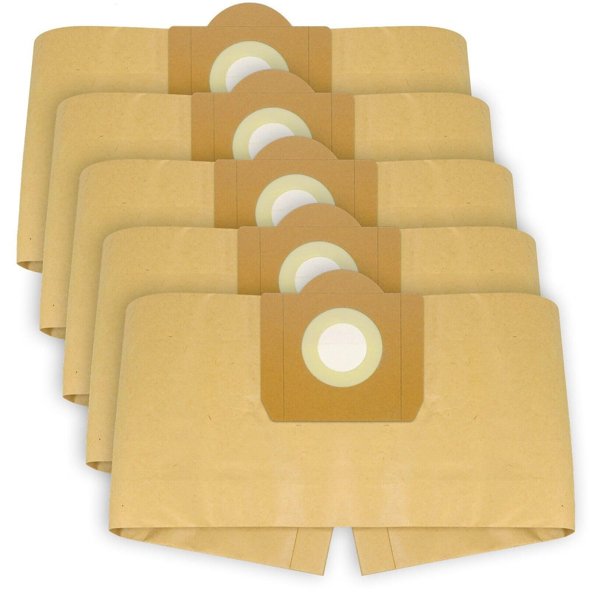 SPARES2GO Strong Dust Bags compatible with DeWalt DXV23PTA 23L DXV38S 38L DXV20PA 20L Wet & Dry Vacuum Cleaner (Pack of 5)