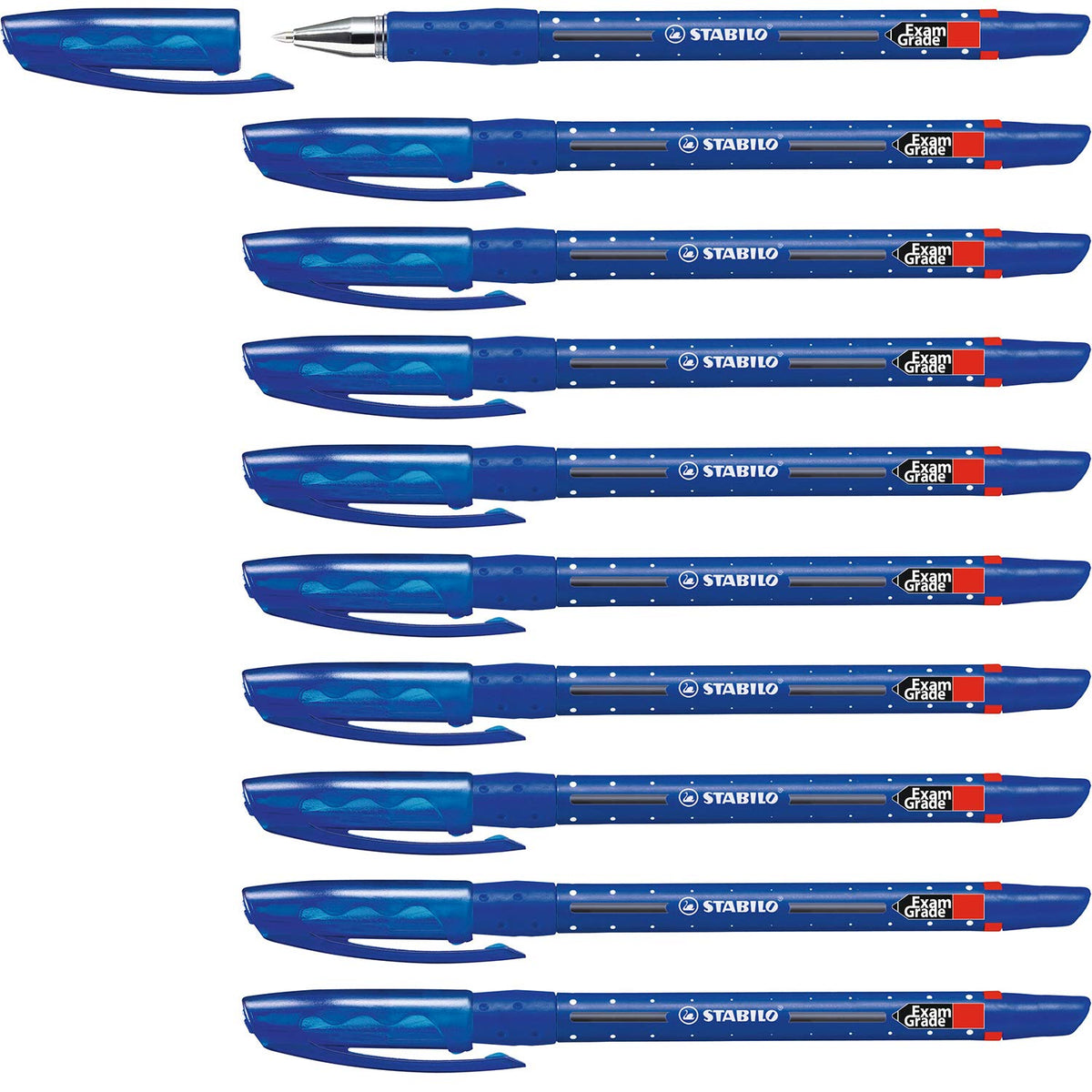 STABILO Ballpoint - Exam Grade Blue Box of 10
