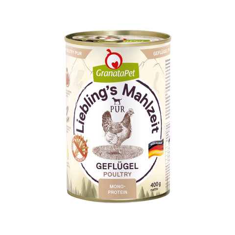 LieblingÂ´s Mahlzeit Favourite's Meal Pure Wet Poultry 6 Pack (6 x 400 g)