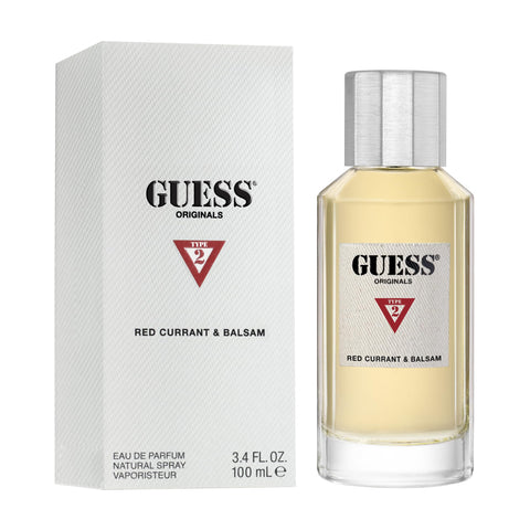 GUESS Originals Type 2 Red Currant & Balsam Eau de Parfum Perfume Spray For Unisex 3.4 Fl. Oz.