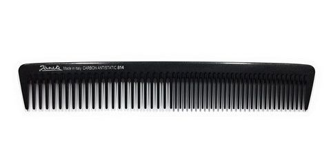 Jäneke Hair Cutting Comb 55814 Carbon Comb 19.5 cm (Anti-Static Hair Comb, Wide and Extra Wide Tooth (814)