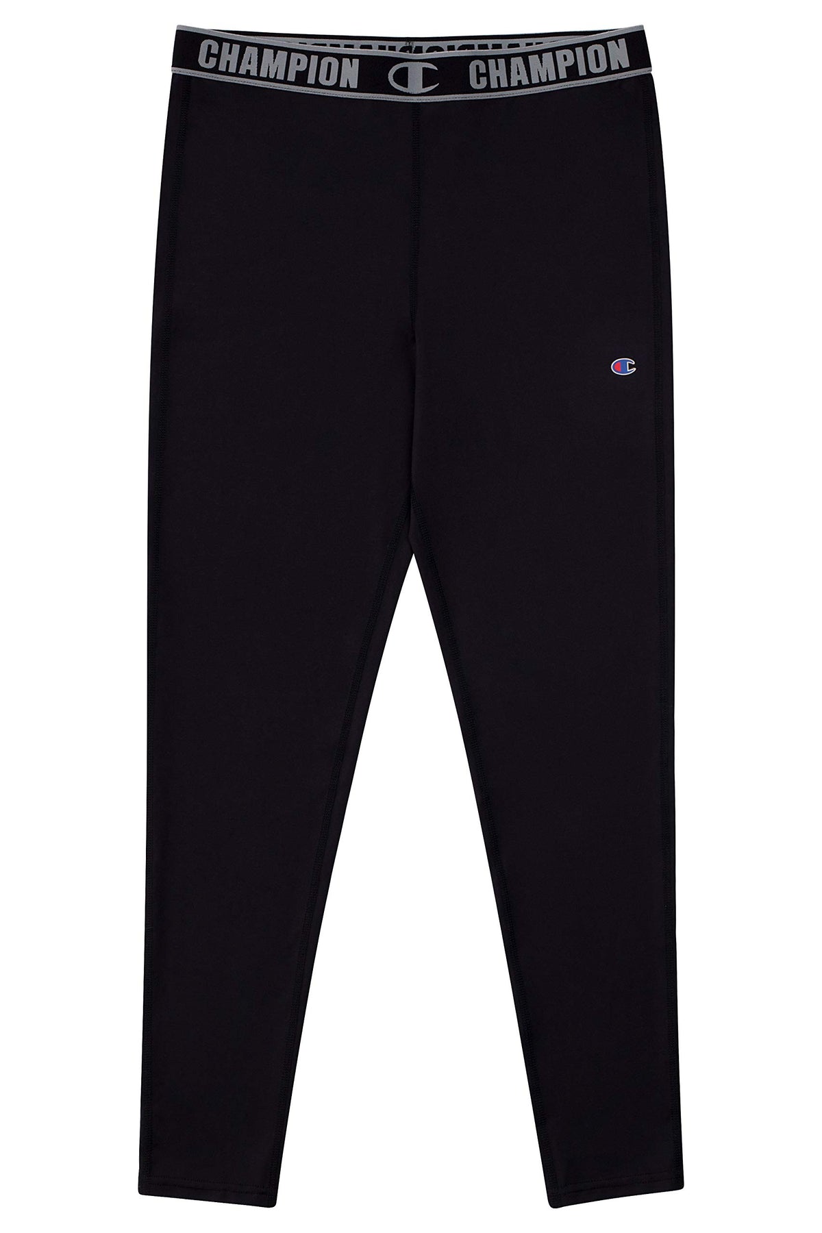 Champion Heritage Boys Base Layer Athletic Pant Cold Gear Bottom Kids Clothes (Small, Black)
