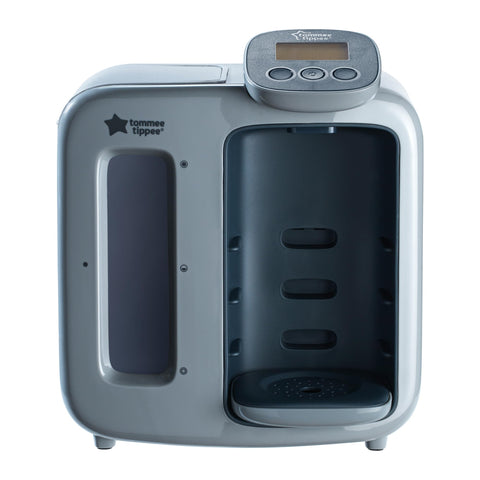 Tommee Tippee Perfect Prep Day & Night, Baby Bottle Maker Machine with Digital Display and Adjustable Volume, Grey