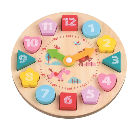 Lelin L10262 Toys-Learning Clock, Multicolour