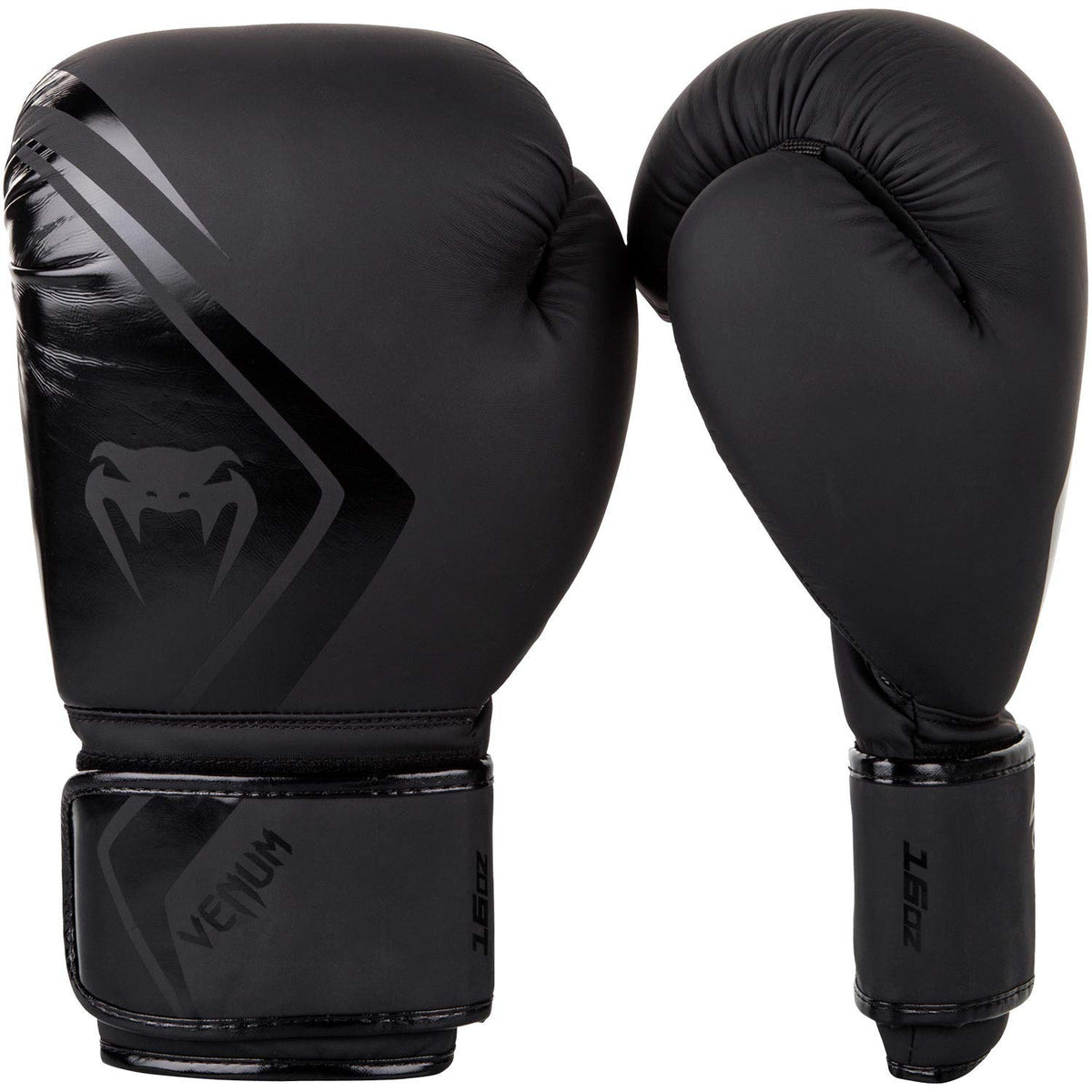Venum, Contender 2.0 Boxing Gloves, Unisex Adult, 12 Oz, Black/Black