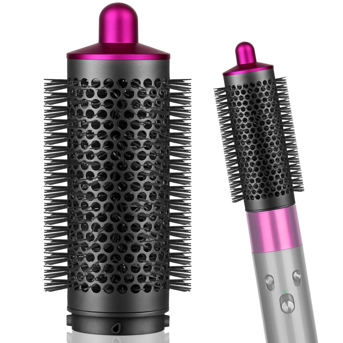 PUREGUST Round Brush Attachment for Dyson Air wrap Oval Round Volumizing Brush for Dyson Airwrap Accessories, Rose
