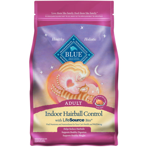Blue Buffalo Tastefuls Hairball Control Natural Adult Dry Cat Food, Chicken, 7lb bag