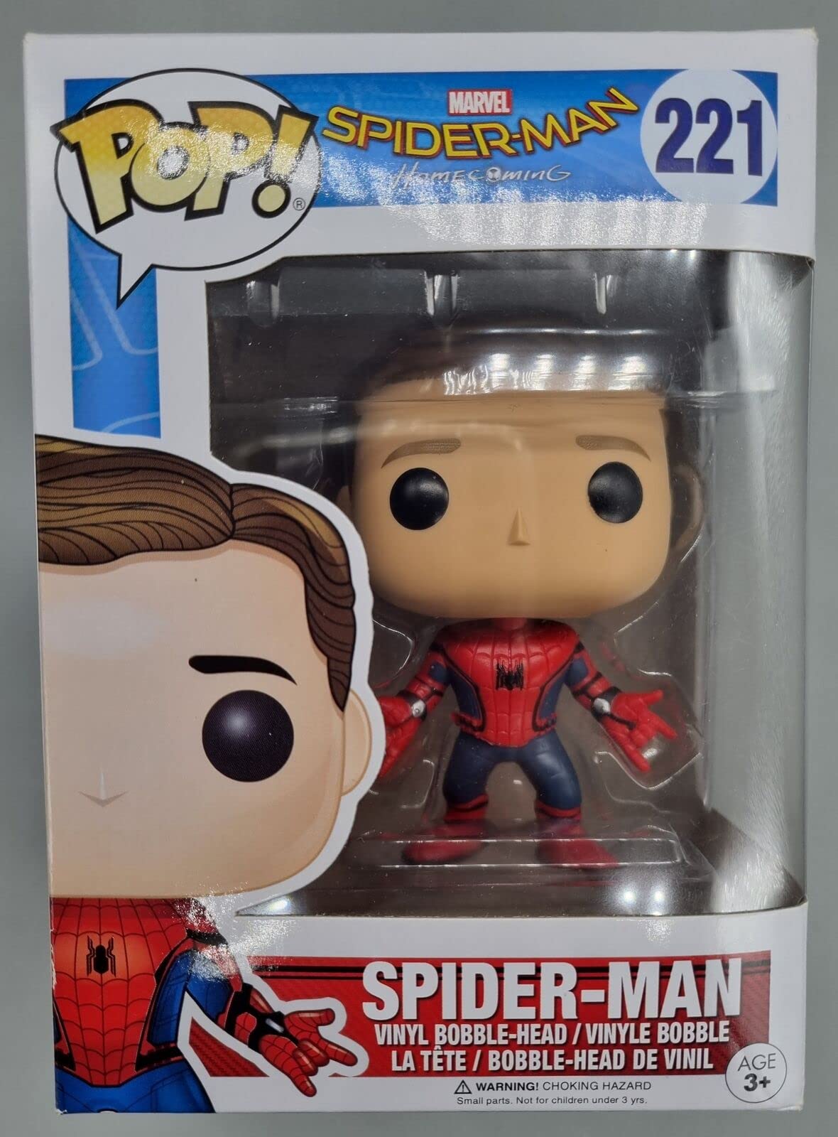 POP! Funko Marvel Spider-Man Homecoming Spider-Man New Suit Unmasked Action Figure