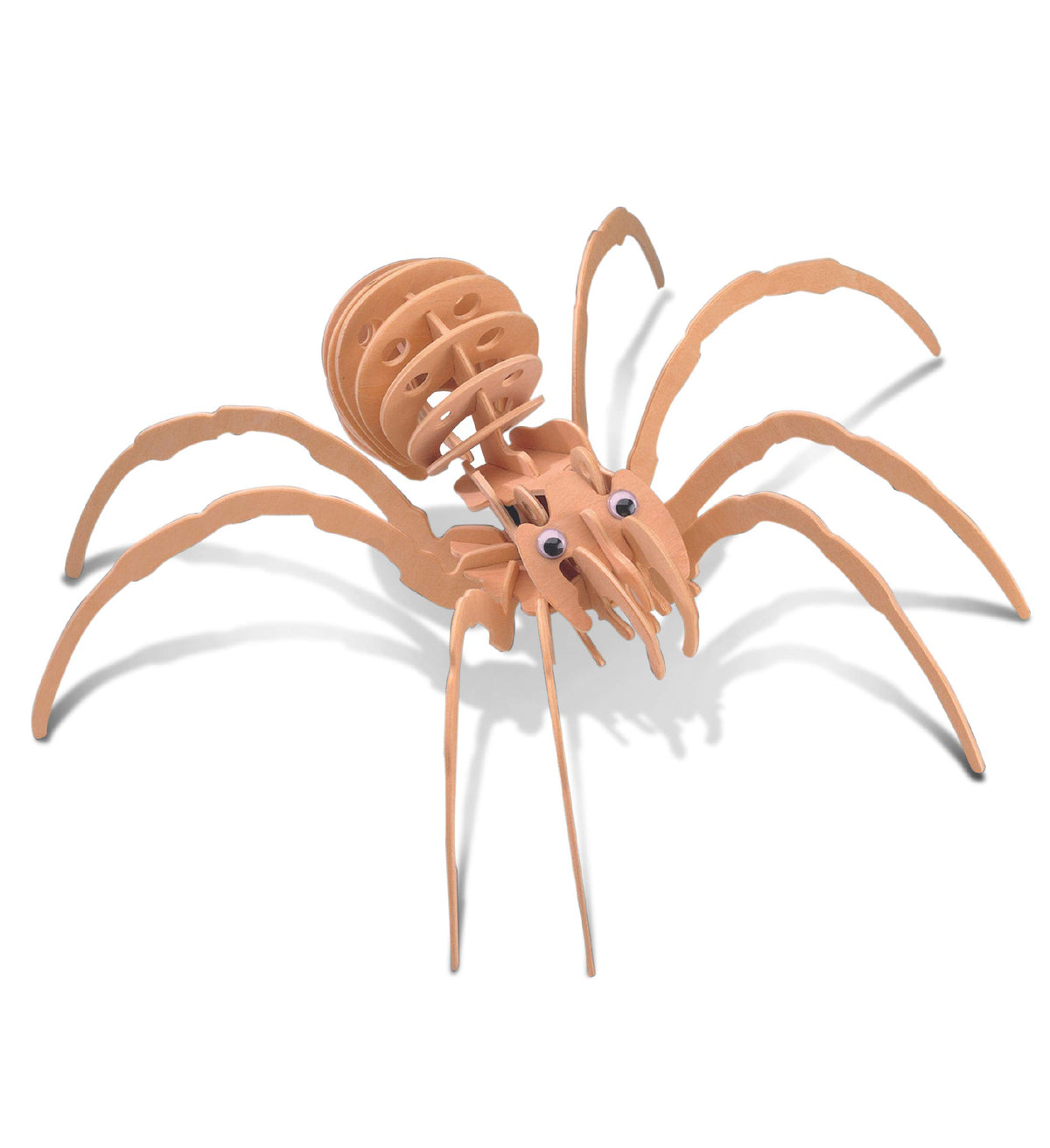 Puzzled 3D Puzzle Black Widow Spider Wood Craft Construction Model Kit, Fun & Educational DIY Wooden Toy Assemble Model Unfinished Crafting Hobby Puzzle to Build & Paint for Decoration 27 Pieces Pack