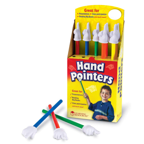 Learning Resources Hand Pointers (Set of 10), Assorted