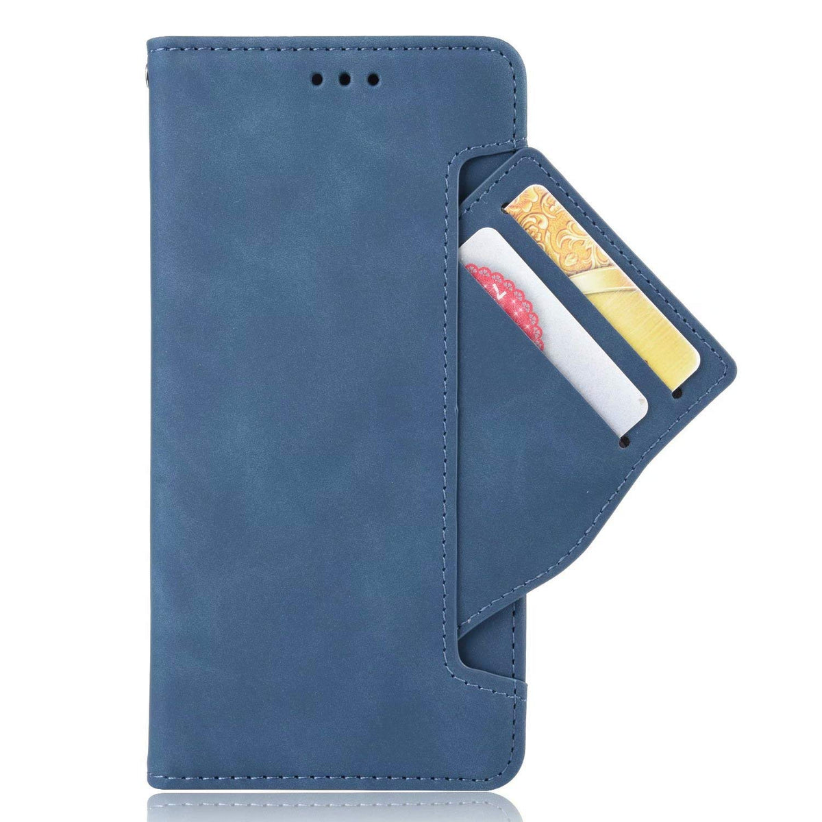 TingYR Case for vivo V21 5G Cover, Cover Flip Case Stylish Wallet Case with Card Slots Shockproof, Case for vivo V21 5G Smartphone.(Blue)