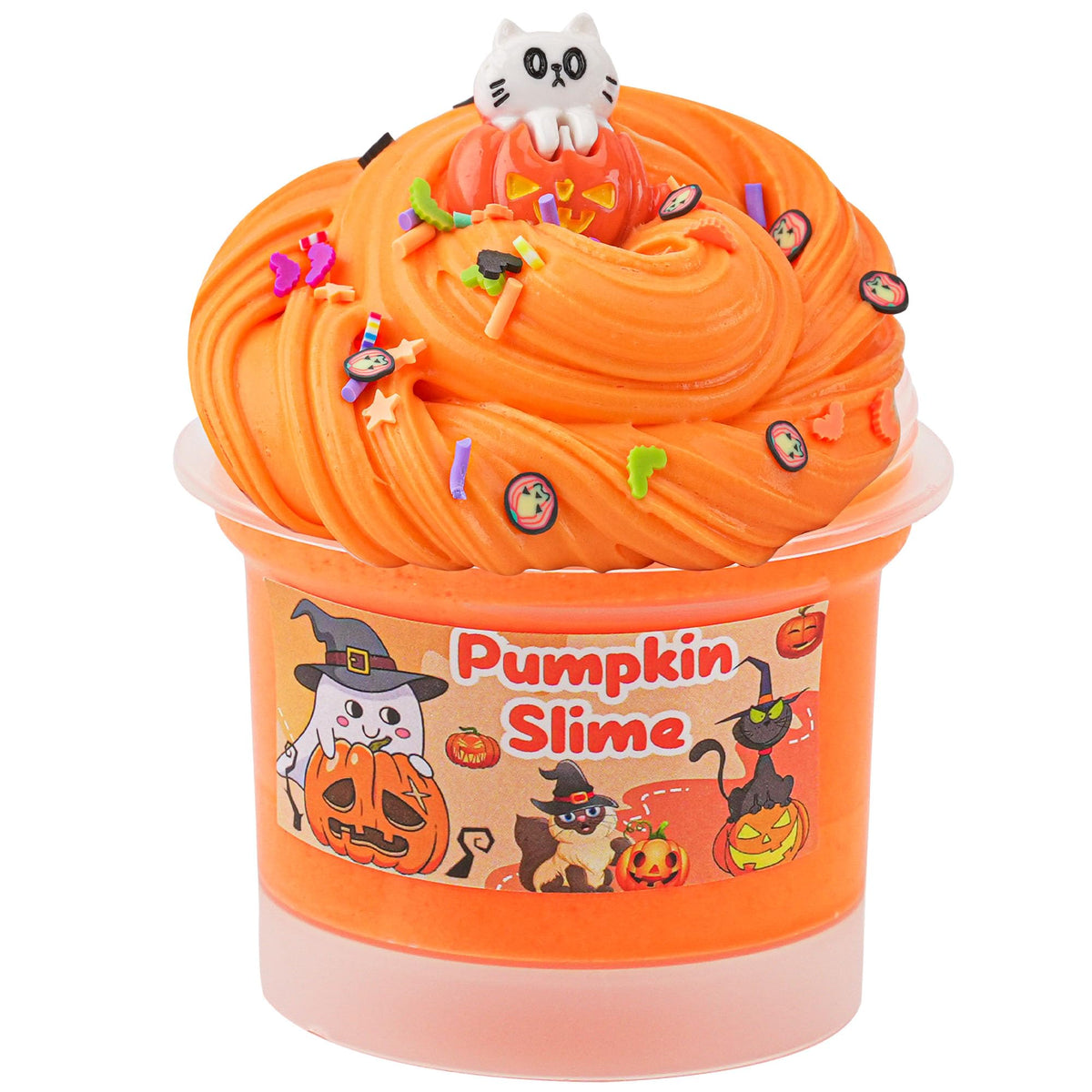 Pumpkin Orange Butter Slime, Super Soft and Non-Sticky Premade Slime, Slime Party Favors for Kids, Slime Sensory Toys for Birthday Easter Hallowmas Christmas Girls Gifts & Boys Gifts