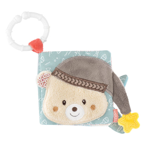 Fehn 060188 Bruno Soft Picture Book - Touch & Feel Book Made of Fabric with Animal Motifs - for Babies and Toddlers from Newborns Upwards - Dimensions : 11 X 11 cm