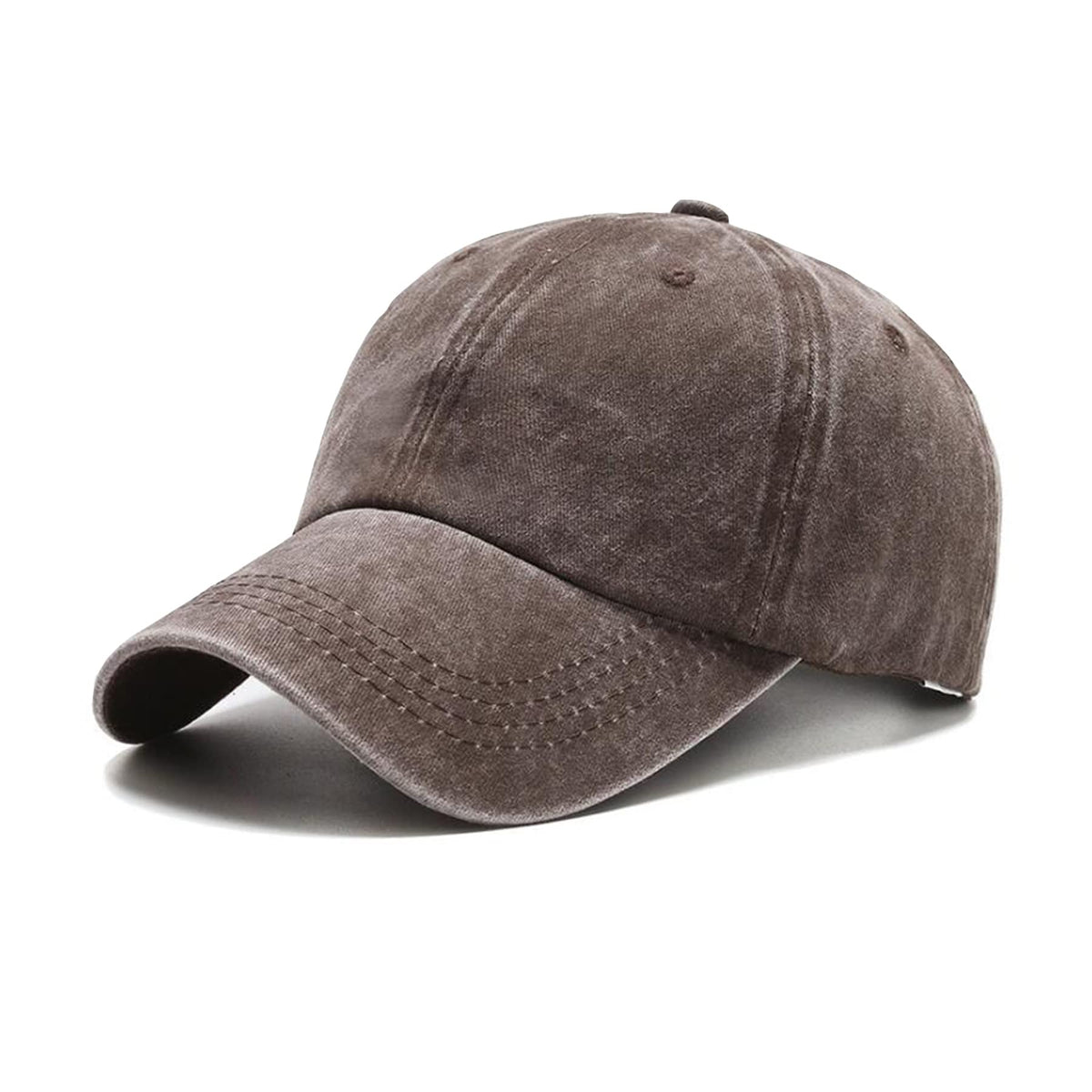 NPQQUAN Original Classic Low Profile Baseball Cap Golf Dad Hat Adjustable Cotton Hats Men Women Unconstructed Plain Cap Brown(Washed)