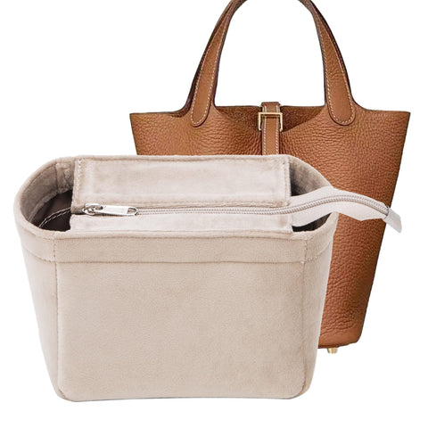 LIZHUYA New Material Purse Organizer Insert women's Handbag Organizers Bag Organizer Shaper Insert Bag In Bag for picotin hermes (18)