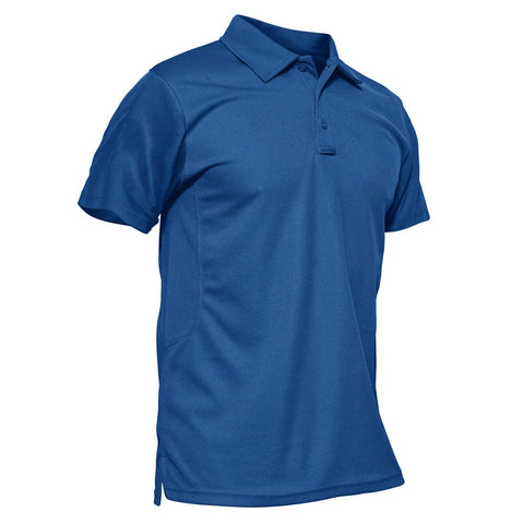 KEFITEVD Men's Quick Dry T Shirts Lightweight Fishing Hiking Short Sleeve Tops,Royal Blue,3XL