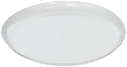 Reusable Plastic Plates Party Tableware and Dishware, White, 9", Pack of 24.