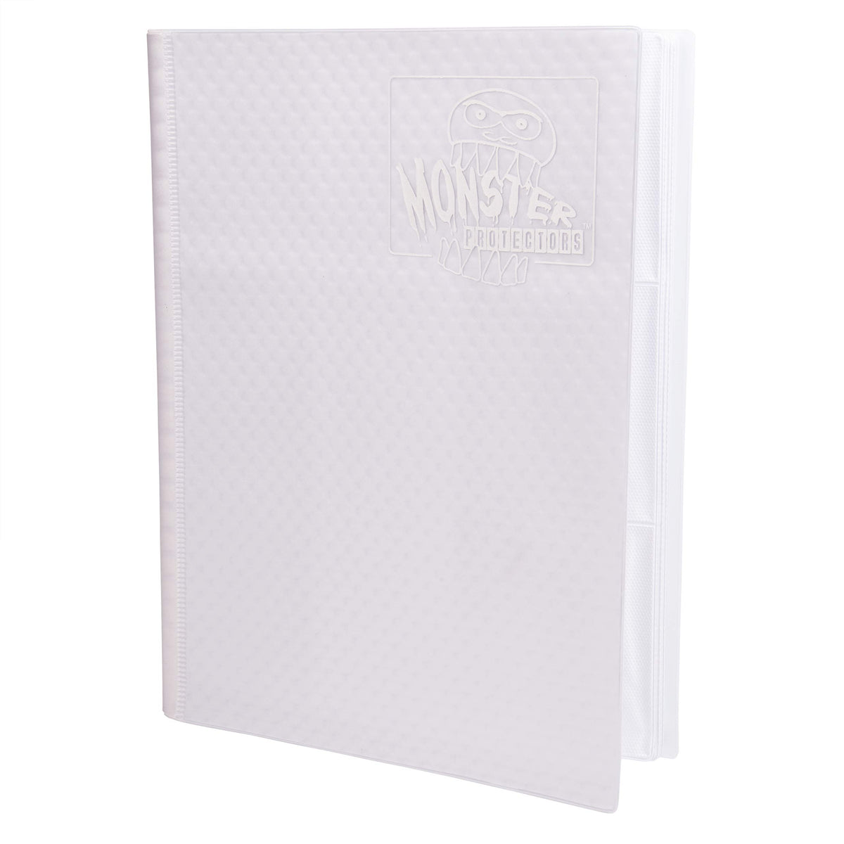 Monster Binder - 9 Pocket Trading-Card Album - Holofoil White w White Pages - Holds 360 Yugioh-Magic-Pokemon-Cards